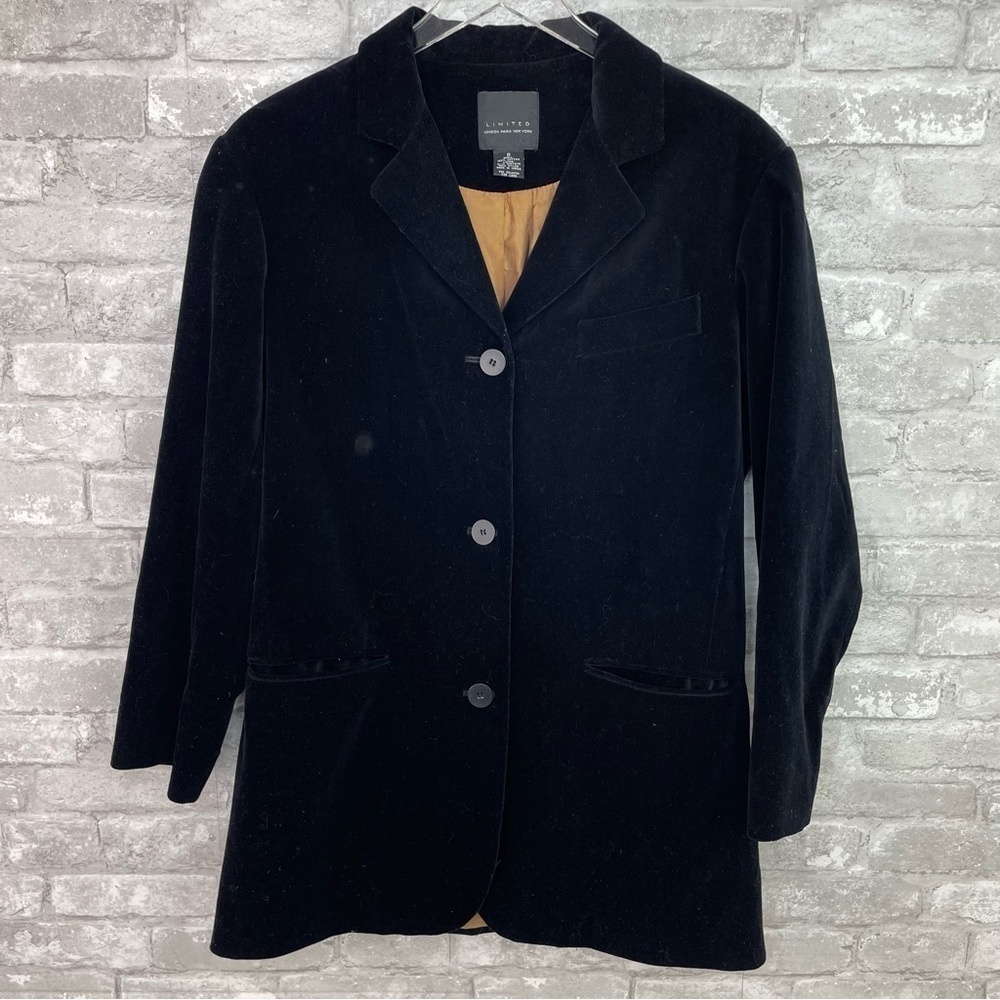 The Limited Black Velvet Blazer - Picture 1 of 7
